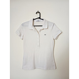 Chomba Lacoste Blanca, Talle S