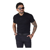 Camiseta Polo Masculina Básica Pique Slim Martt Camisa Gola