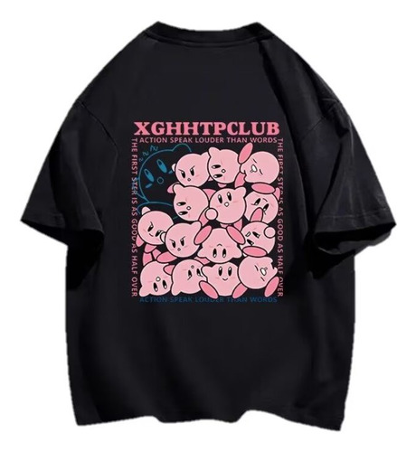 Camiseta De Manga Corta Creative Game Graffiti Kirby Cute