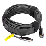 Cable Óptico Activo Compatible Con 2.0, Compatible Con 4k, 6