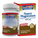 Super Magnesium Formula X 400 Mg X 100 Soft - Healthy Americ