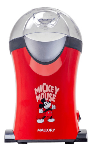 Pipoqueira Mickey Mouse Mallory Sem Óleo 1200w Vermelho