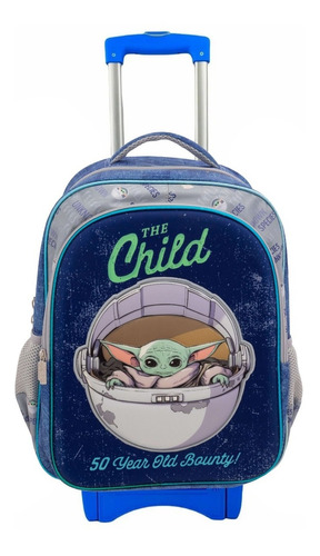 Mochila Baby Yoda Mandalorian Original Ruz Primaria Ruedas