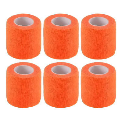 Cinta Elástica Venda Autoadherible Grip 6pz Tatuaje Colores Color Naranja | Meses sin interés