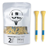 Uptown Logic Tees De Golf Premium De Madera De Bambú C/100