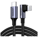 Cable Premium Usb C A Lightning 90º Para iPhone 1.5m Ugreen