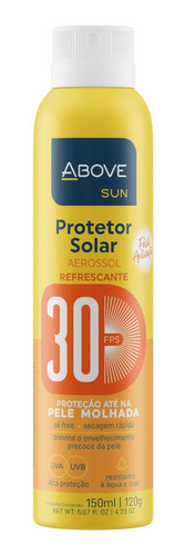 Protetor Filtro Solar Spray 30 Fps 150ml Above Promoção