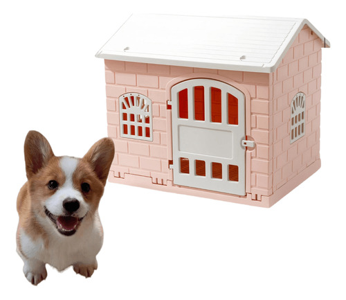 Casa Para Perro Raza Chica Plástico Exterior Térmica Mascota