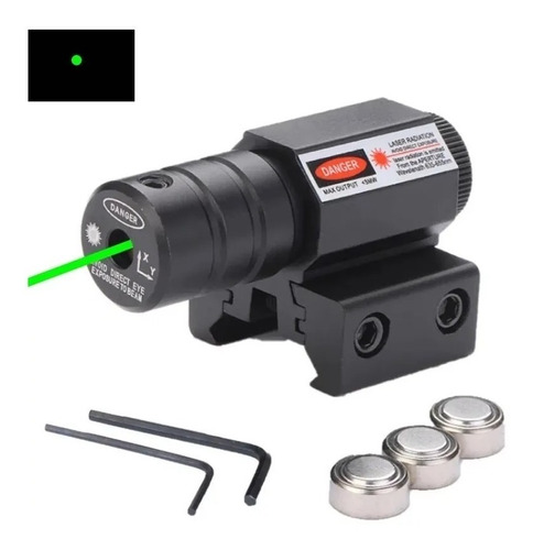 Mira Laser Verde De 11 Ou 20 Mm Com Bateria Pronta Entrega