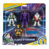 Lightyear Set 4 Figuras Buzz, Zurg, Xl-12, Xl-15 - Imaginext