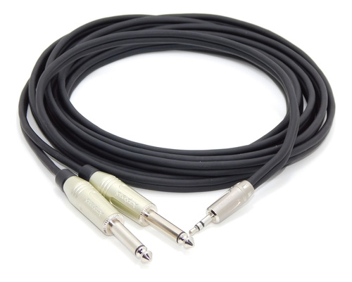Cable Miniplug Estereo A Dos Plug Mono 2mts Amphenol