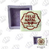 Molde De Silicone Barra Feliz Natal Mod.2 Ib-185