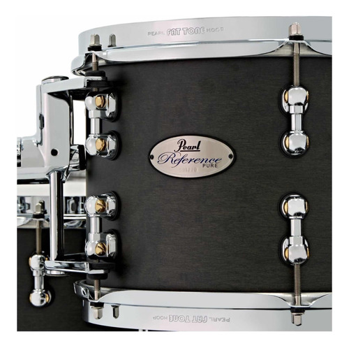 Bateria Pearl Reference Pure Matte Black 13,16,24x14 Nova