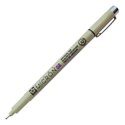 Estilografo Pigma Micron 08 .5mm Negro Sakura Estándar Negro | MercadoLibre