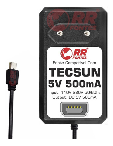 Fonte Carregador 5v Para Radio Tecsun Q3 X3 D3 A3 B3 A9