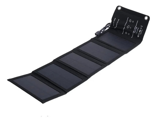 Cargador Solar 5 Paneles Usb Batería Plegable Portátil 10w