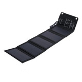 Cargador Solar 5 Paneles Usb Batería Plegable Portátil 10w