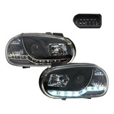 Faros Golf A4 C/lupa Tira Leds 1999 2000 2001 2003 2005 Msi