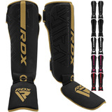 Espinilleras Rdx M , Para Artes Marciales, Dorado Y Negro