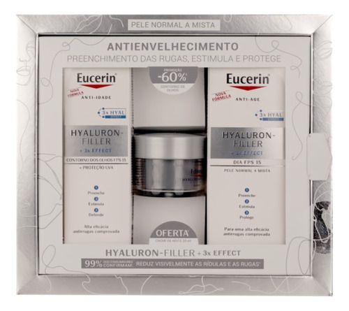 Eucerin Hyaluron-filler 3x Effect, Normal A Mixta, Anti-edad