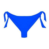 Bikini Calzón Tanga Con Amarras Color Azul