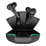 Audífonos Bluetooth Gamer G11 Tws Bt5.0 Inalámbricos Color Negro Color De La Luz Verde
