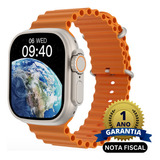 Relógio Inteligente Smartwatch 49mm W68 Ultra Series 8 Gps Cor Da Pulseira Laranja