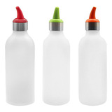 3 Botellas Dispensadoras De Condimentos Para Salsa Exprimibl