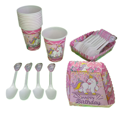 Kit Decoracion Infantil Unicornio 12niños Leer Descripcion