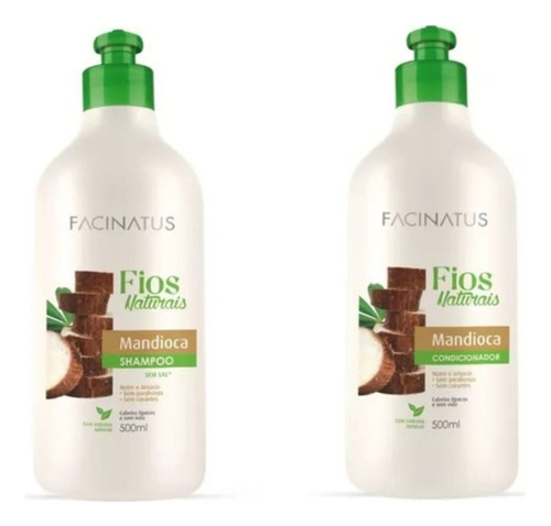 Kit Shampoo + Condicionador Mandioca - Facinatus Cosméticos 