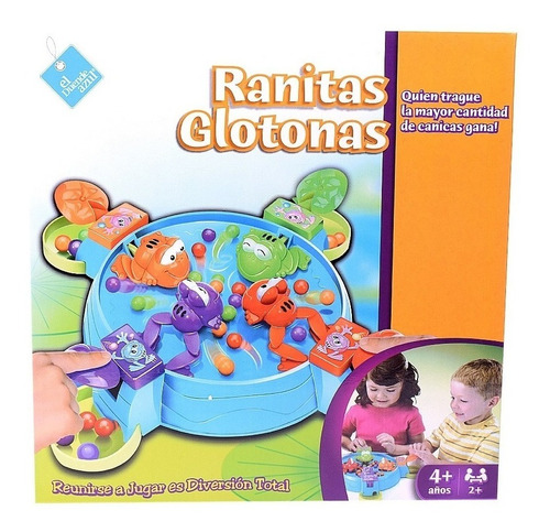 Juego De Mesa Ranitas Glotonas Tipo Tragabolas Duende Azul