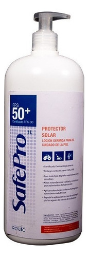 Bloqueador  Protector Solar Safe Pro Factor 50+ 1 Litro 