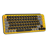 Teclado Logitech Pop Keys Amarillo Blast