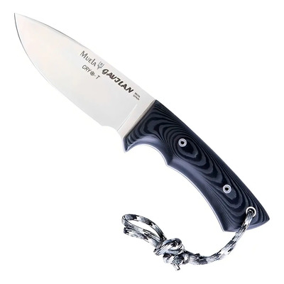 Cuchillo Caza Muela Gavilan-m Full Tang Negro 12.5cm Drop Point