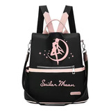 Mochila Sailor Moon Bolso Negrobolso De Hombro De Las Mujeres, Estudiante Schoolbag Mochila De Moda Bolsa De Viaje