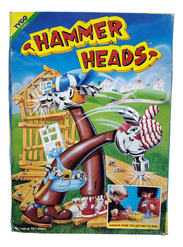 Antiguo Juego De Mesa Hammer Heads Nuevo - Tyco 1992