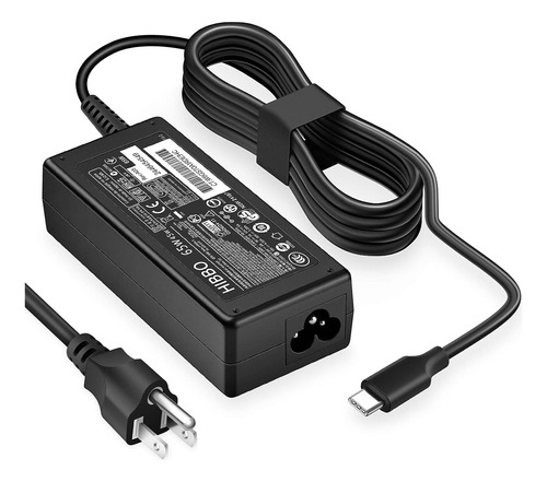 Cargador Para Ordenador Portátil Hp 65w 45w Usb C Adaptador 