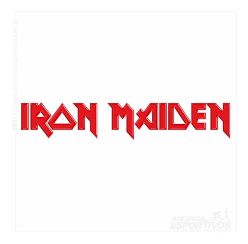 Adesivo Emblema Iron Maiden Heavy Metal Resinado3d