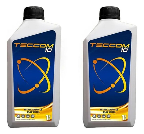 Teccom 10 Estabilizador De Oleo Diesel 1lt - Kit 2 Unidades