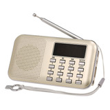 Y-896 Mini Rádio Fm Digital 3w Alto-falante Estéreo Mp3