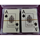 Cartas Baraja Poker Royal 100% Plastico. Para Baja Vision 