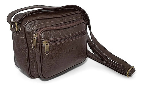 Bolsa Capanga Tiracolo Masculina De Couro Legítimo Bovino | Frete grátis