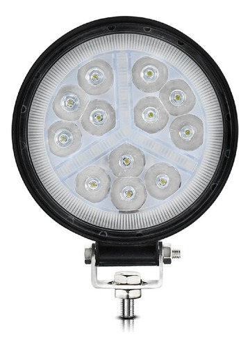 Faro 12 Led 36w Placa Smd 3 Funcion Spot Blanco Strobo Ambar