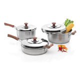 Set Batería Gamuza 31055 Le Cheff Multipractice Acero Inox