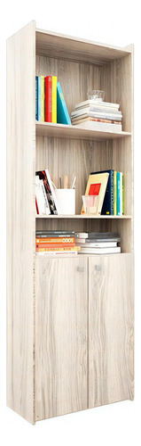 Biblioteca Orlandi C/puertas Bajas 1.90 Abedul Cod 1422 Color Gris