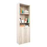 Biblioteca Orlandi C/puertas Bajas 1.90 Abedul Cod 1422 Color Gris