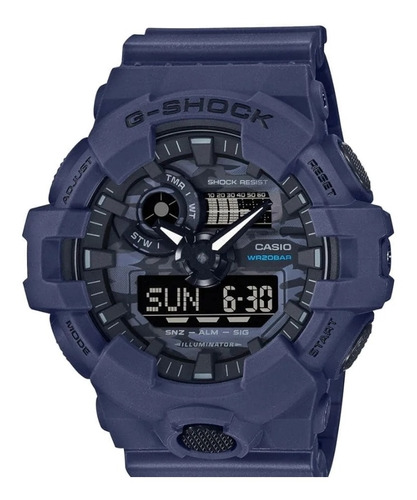 Reloj Casio G Shock Ga-700ca Hombre Análogo Digital 20 Bar