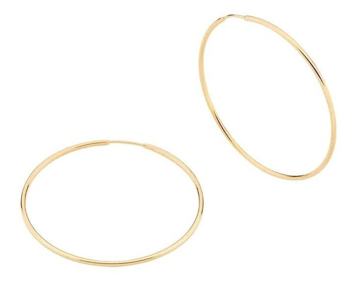 Aros Argollas De Oro 18k Laminado Aritos Grandes Para Mujer