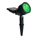 Luz Solar Jardim Externa Luminaria Refletor Spot Led Verde