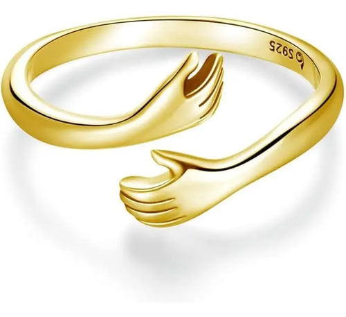 Anillo Abrazo Plata .925 Abrazo Infinito Plata Fina